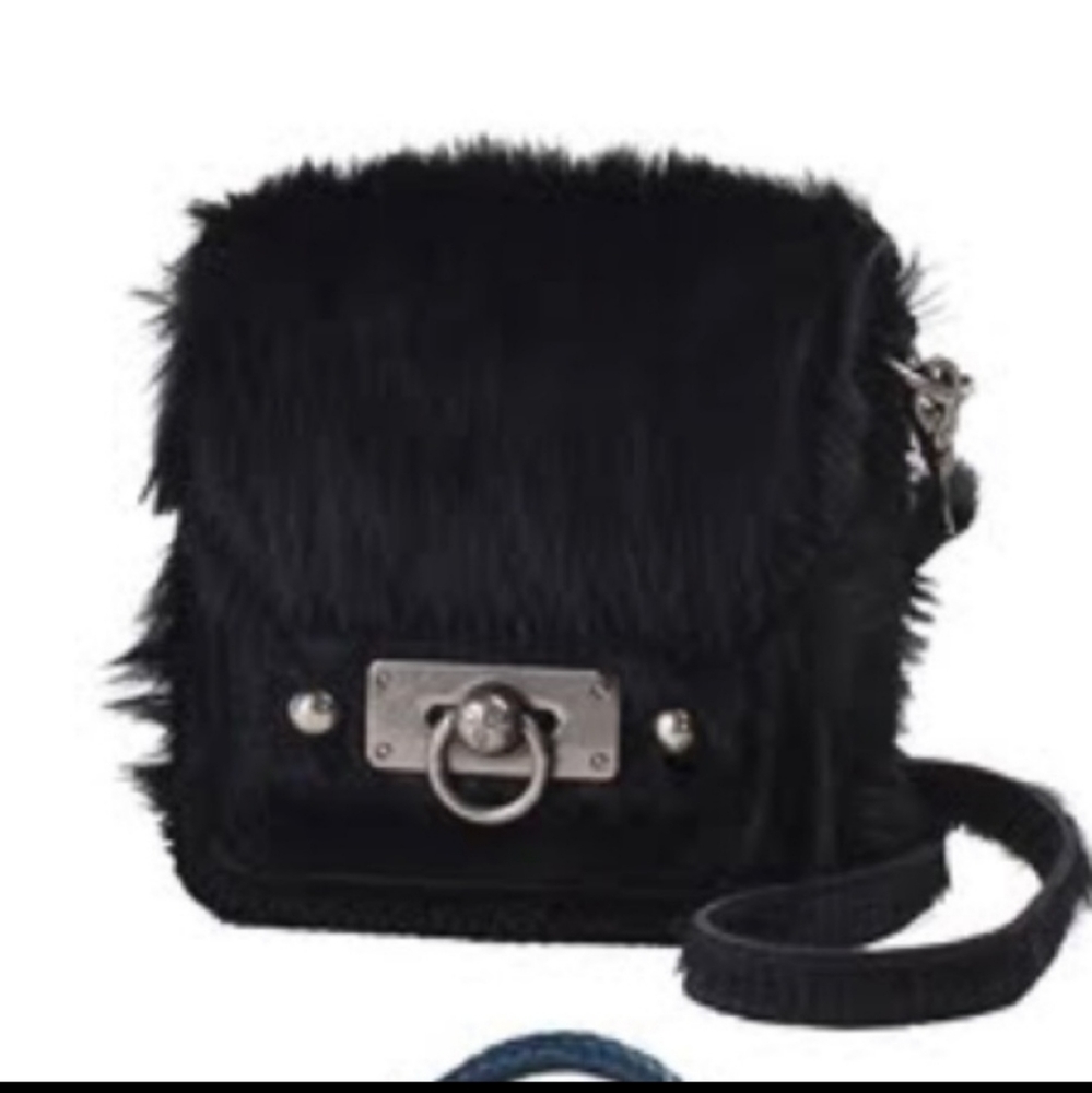 Frye Anna Sui Runway fur mini Cameron with dustbag FIRM - Picture 2 of 12